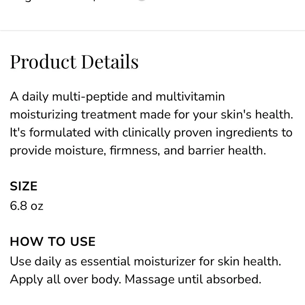 Necessaire The Body Lotion